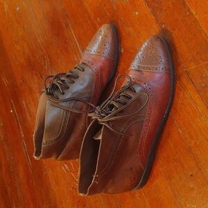 Predictions Cloris Tri-tone Leather Ankle Boots Sz 10